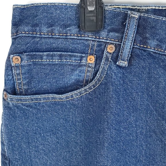 Levi's 505 Shorts Men's 42 Blue Denim Distressed - Picture 6 of 16